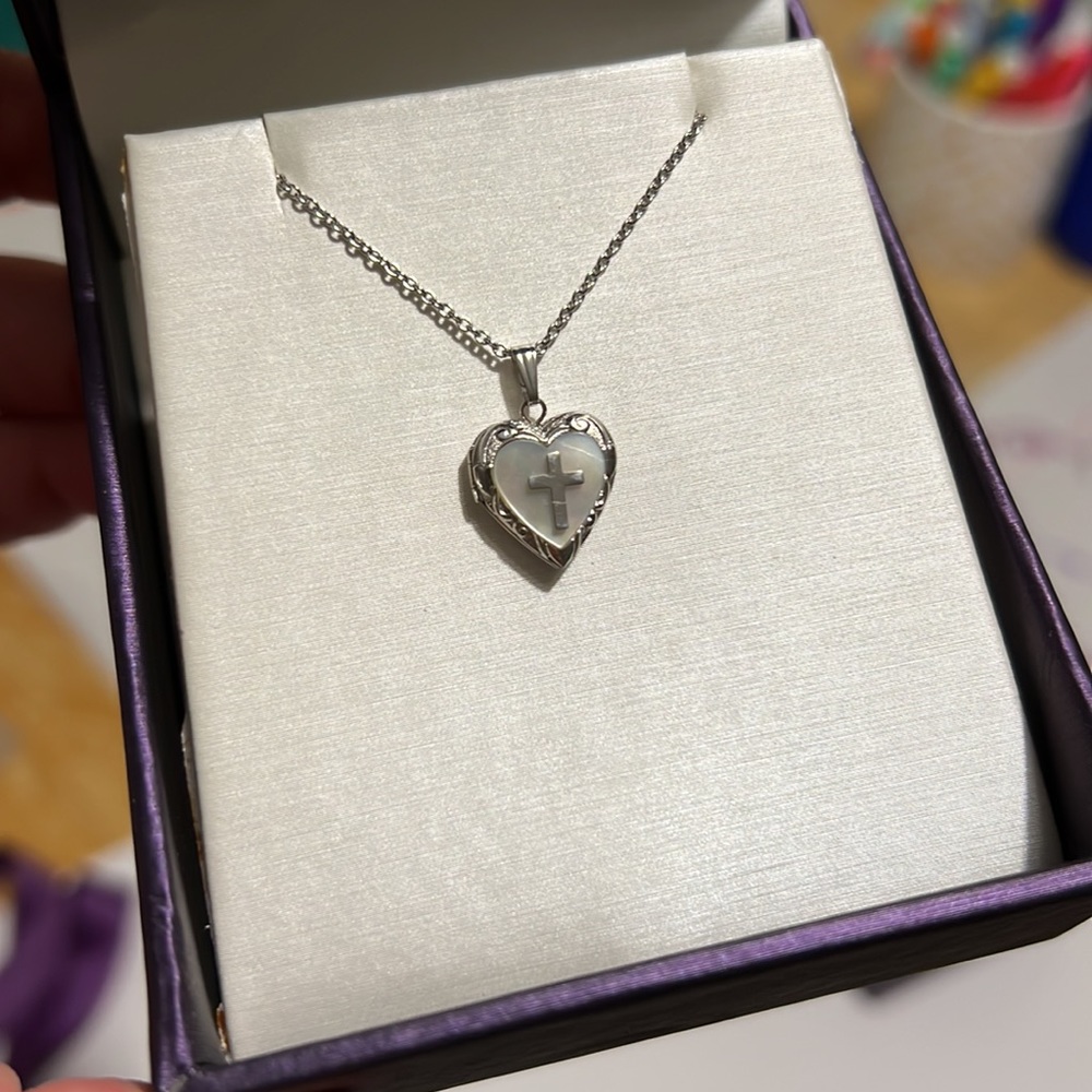 Ben Bridge Locket Necklace with Cross